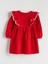 Yeni Sezon Bisiklet Yaka Kadife Kız Çocuk Elbise 2