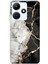 Infinix Hot 30I Uyumlu Siyah Beyaz Mermer Baskılı Silikon Kılıf 1