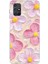 Samsung Galaxy M51 Uyumlu Pembe Beyaz Çiçekler Sulu Boya Baskılı Silikon Kılıf 1
