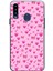 Samsung Galaxy A20S Uyumlu Pembe Minik Kalpler Baskılı Silikon Kılıf 1