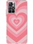 Redmi 10 Uyumlu Pembe Kalpler Baskılı Silikon Kılıf 1