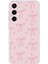 Samsung Galaxy S23 Fe Uyumlu Pembe Kalpli Fiyonklar Baskılı Silikon Kılıf 1
