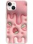 iPhone 13 - 14 Uyumlu Çilekli Pasta Baskılı Silikon Kılıf 1
