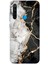 Redmi Note 8 Uyumlu Siyah Beyaz Mermer Baskılı Silikon Kılıf 1