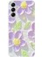 Samsung Galaxy A14 Uyumlu Mor Papatyalar Sulu Boya Baskılı Silikon Kılıf 1