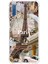 Samsung Galaxy A7 2018 Uyumlu Paris Kolaj Baskılı Silikon Kılıf 1