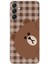 Samsung Galaxy A24 Uyumlu Kahverengi Ayı Yan Tasarımlı Baskılı Silikon Kılıf 1