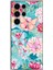Samsung Galaxy S23 Ultra Uyumlu Kelebekler ve Çiçekler Baskılı Silikon Kılıf 1
