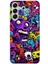 Samsung Galaxy A14 Uyumlu Psikodeli Renkli Canavarlar Baskılı Silikon Kılıf 1