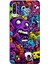 Samsung Galaxy A30S - A50 Uyumlu Psikodeli Renkli Canavarlar Baskılı Silikon Kılıf 1