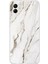 Samsung Galaxy A06 Uyumlu Beyaz Mermer Baskılı Silikon Kılıf 1