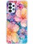 Samsung Galaxy A13 Uyumlu Renkli Çiçekler Sulu Boya Baskılı Silikon Kılıf 1