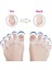 Yumuşak Beyaz Silikonlu, Ayak 5 Parmak Duruş Düzeltici,parmak Ayırıcı, Rahatlatıcı,makaralı Bunyon 7