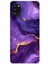 Samsung Galaxy A31 Uyumlu Ametist Taşı Mor Mermer Baskılı Silikon Kılıf 1