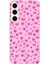 Samsung Galaxy S24 Plus Uyumlu Pembe Minik Kalpler Baskılı Silikon Kılıf 1