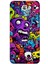 Samsung Galaxy J7 Prime Uyumlu Psikodeli Renkli Canavarlar Baskılı Silikon Kılıf 1