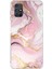 Samsung Galaxy M51 Uyumlu Pembe Mermer Baskılı Silikon Kılıf 1