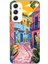 Samsung Galaxy A54 Uyumlu Renkli Sanat Sokak Silikon Kılıf 1