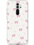Redmi Note 8 Pro Uyumlu Fiyonklar ve Pembe Kalpler Baskılı Silikon Kılıf 1