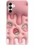 Samsung Galaxy A04S Uyumlu Çilekli Pasta Baskılı Silikon Kılıf 1