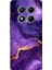 Redmi Note 14 Pro Plus 5g Uyumlu Ametist Taşı Mor Mermer Baskılı Silikon Kılıf 1