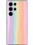 Samsung Galaxy S24 Ultra Uyumlu Gökkuşağı Rengarenk Baskılı Silikon Kılıf 1