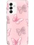 Samsung Galaxy A05S Uyumlu Pembe Kelebekler Baskılı Silikon Kılıf 1