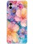 Samsung Galaxy A06 Uyumlu Renkli Çiçekler Sulu Boya Baskılı Silikon Kılıf 1