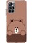 Redmi 10 Uyumlu Kahverengi Ayı Tasarımlı Baskılı Silikon Kılıf 1