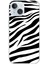 iPhone 15 Uyumlu Zebra Tasarımlı Baskılı Silikon Kılıf 1