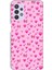 Samsung Galaxy A32 Uyumlu Pembe Minik Kalpler Baskılı Silikon Kılıf 1