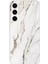 Samsung Galaxy S24 Plus Uyumlu Beyaz Mermer Baskılı Silikon Kılıf 1