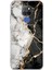 General Mobile Gm 20 Uyumlu Siyah Beyaz Mermer Baskılı Silikon Kılıf 1