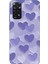 Redmi Note 11 - 11S Uyumlu Mor Kalpler Tasarımlı Baskılı Silikon Kılıf 1