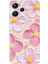 Redmi 12 Uyumlu Pembe Beyaz Çiçekler Sulu Boya Baskılı Silikon Kılıf 1