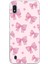 Samsung Galaxy J8 - A6 Plus Uyumlu Pembe Fiyonklar Baskılı Silikon Kılıf 1