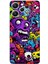 Redmi 12 Uyumlu Psikodeli Renkli Canavarlar Baskılı Silikon Kılıf 1