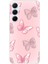 Samsung Galaxy A35 Uyumlu Pembe Kelebekler Baskılı Silikon Kılıf 1