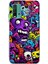Redmi 9t - Poco M3 Uyumlu Psikodeli Renkli Canavarlar Baskılı Silikon Kılıf 1