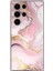 Samsung Galaxy S24 Ultra Uyumlu Pembe Mermer Baskılı Silikon Kılıf 1