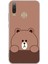 General Mobile Gm 10 Uyumlu Kahverengi Ayı Tasarımlı Baskılı Silikon Kılıf 1