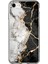 iPhone 6 - 6s Uyumlu Siyah Beyaz Mermer Baskılı Silikon Kılıf 1