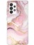 Samsung Galaxy A23 Uyumlu Pembe Mermer Baskılı Silikon Kılıf 1