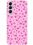 Samsung Galaxy A14 Uyumlu Pembe Minik Kalpler Baskılı Silikon Kılıf 1