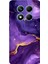 Redmi Note 14 Pro 4g Uyumlu Ametist Taşı Mor Mermer Baskılı Silikon Kılıf 1