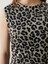 Yeni Sezon Bisiklet Yaka Leopar Desenli Elbise 4