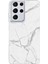 Samsung Galaxy S21 Ultra Uyumlu Gri Mermer Baskılı Silikon Kılıf 1