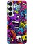 Samsung Galaxy S25 Uyumlu Psikodeli Renkli Canavarlar Baskılı Silikon Kılıf 1