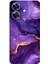 Realme Note 60 Uyumlu Ametist Taşı Mor Mermer Baskılı Silikon Kılıf 1