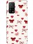Xiaomi Mi 10T - 10T Pro Uyumlu Bordo Kalp ve Fiyonklar Baskılı Silikon Kılıf 1